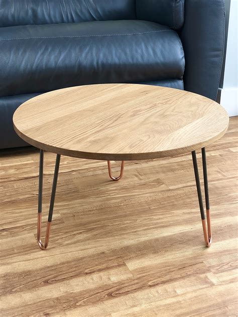 round hairpin leg coffee table